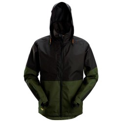 1304 Chaqueta impermeable AllroundWork color verde khaki/ negro