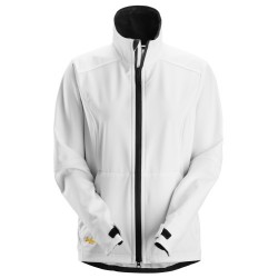 1247 Chaqueta cortavientos softshell para mujer AllroundWork color blanco