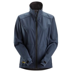 1247 Chaqueta cortavientos softshell para mujer AllroundWork color azul